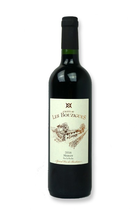 Chateau les Bouzigues Merlot Sur la Roche Chateau les Bouzigues Merlot Sur la Roche Flasch Bordeaux Rouge