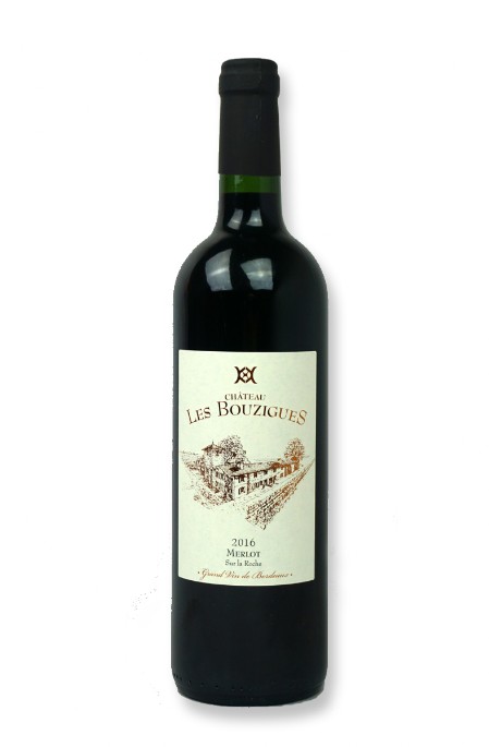 Chateau les Bouzigues Merlot Sur la Roche Flasch Bordeaux Rouge